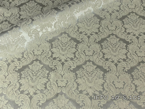 Clerical metallic jacquard brocade fabric with flowers (IERO 10-S)