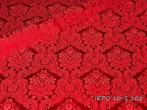 Clerical metallic jacquard brocade fabric with flowers (IERO 10-S)