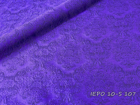 Clerical metallic jacquard brocade fabric with flowers (IERO 10-S)