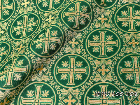 Ecclesiastical brocade fabric with crosses (IERO 100)