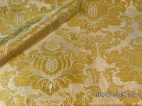 Priestly metallic jacquard fabric with pine cone (IERO 103)