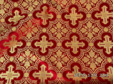 Ecclesiastical light-weight rayon fabric with crosses (IERO 13R)