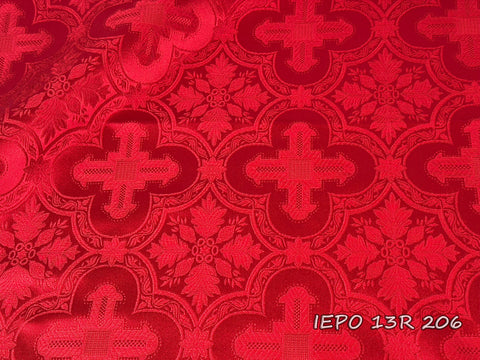 Ecclesiastical light-weight rayon fabric with crosses (IERO 13R)