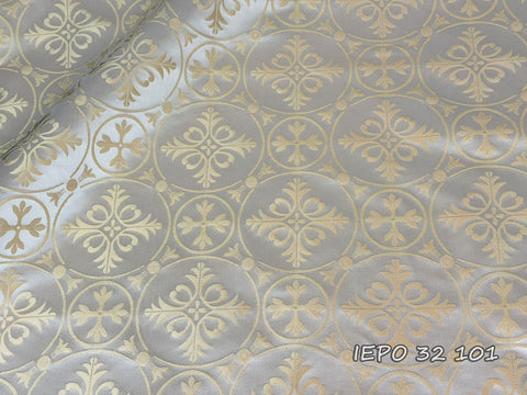 Ecclesiastical light-weight rayon fabric with crosses (IERO 32)