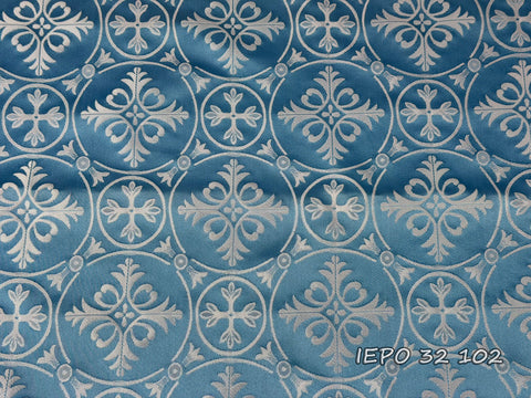 Ecclesiastical light-weight rayon fabric with crosses (IERO 32)