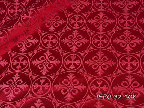Ecclesiastical light-weight rayon fabric with crosses (IERO 32)