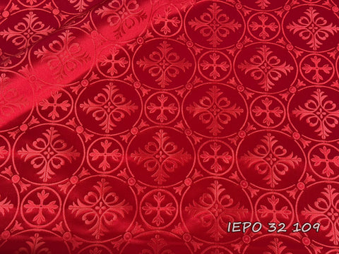 Ecclesiastical light-weight rayon fabric with crosses (IERO 32)