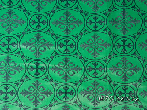 Ecclesiastical light-weight rayon fabric with crosses (IERO 32)