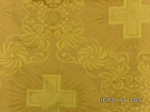 Clerical light-weight rayon fabric with crosses and flowers (IERO 78)