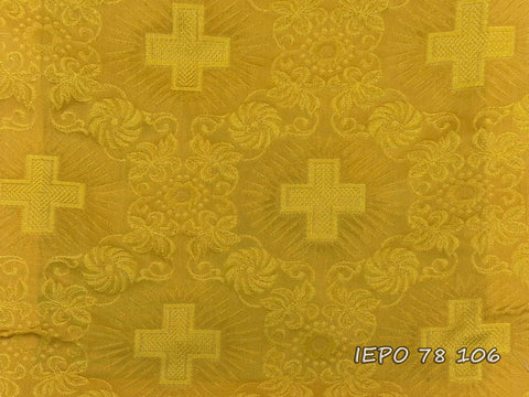 Clerical light-weight rayon fabric with crosses and flowers (IERO 78)