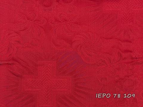 Clerical light-weight rayon fabric with crosses and flowers (IERO 78)