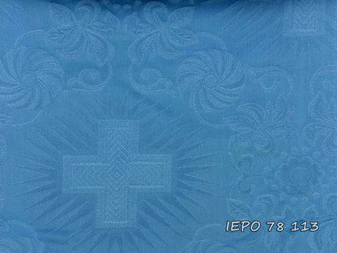 Clerical light-weight rayon fabric with crosses and flowers (IERO 78)