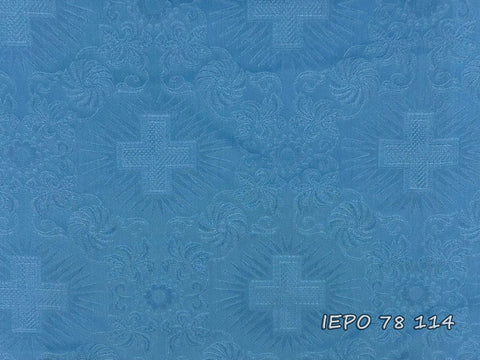 Clerical light-weight rayon fabric with crosses and flowers (IERO 78)