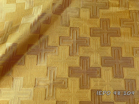 Priestly cross pattern metallic jacquard fabric (IERO 98)