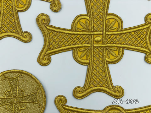 Set of Archieratic crosses AR-001 in three colors