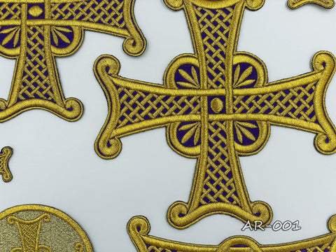 Set of Archieratic crosses AR-001 in three colors