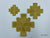 Set of handmade bullion crosses (B-007)