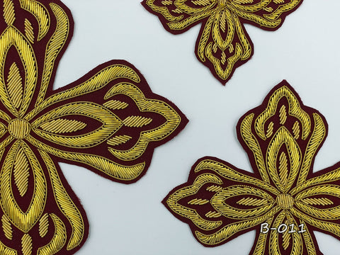 Set of handmade bullion crosses (B-011)