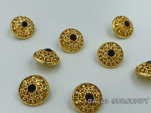 Metallic button for clerical vestments (BA-01)