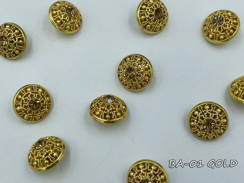 Metallic button for clerical vestments (BA-01)