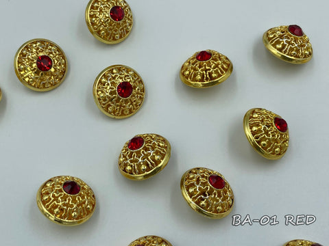 Metallic button for clerical vestments (BA-01)