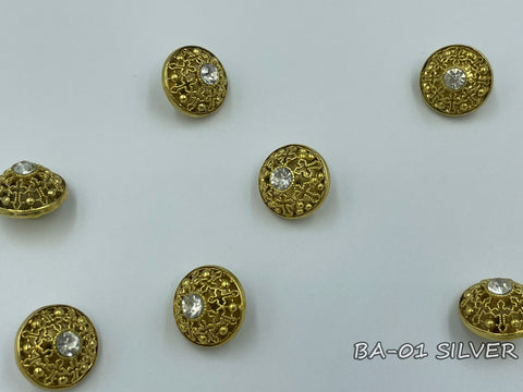 Metallic button for clerical vestments (BA-01)
