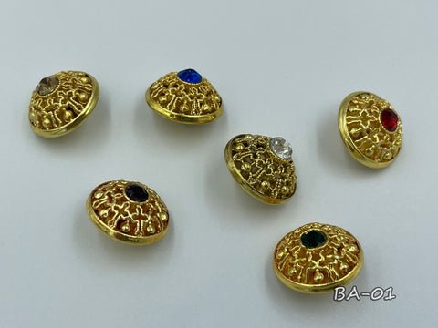 Metallic button for clerical vestments (BA-01)