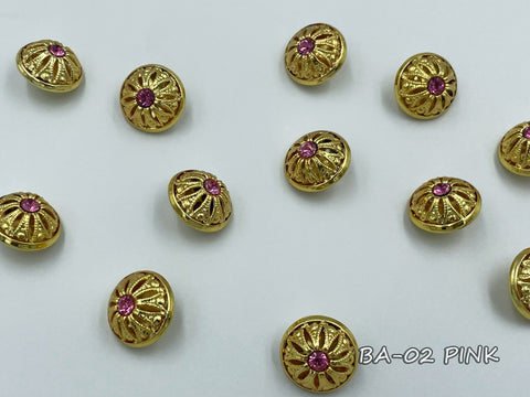 Metallic button for clerical vestments (BA-02)