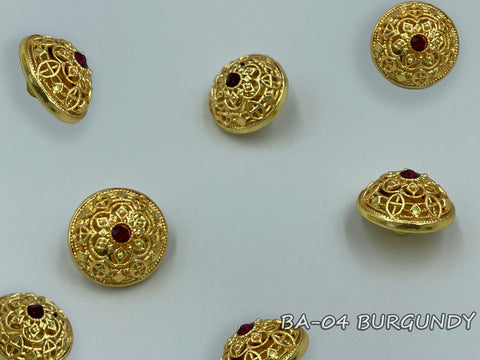 Metallic button for clerical vestments (BA-04)