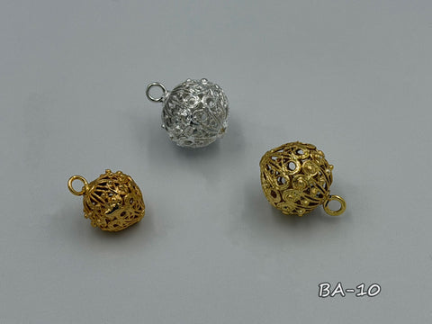 Metallic button for clerical vestments (BA-10)
