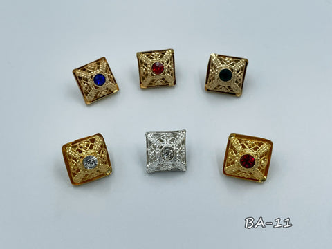 Metallic button for clerical vestments (BA-11)