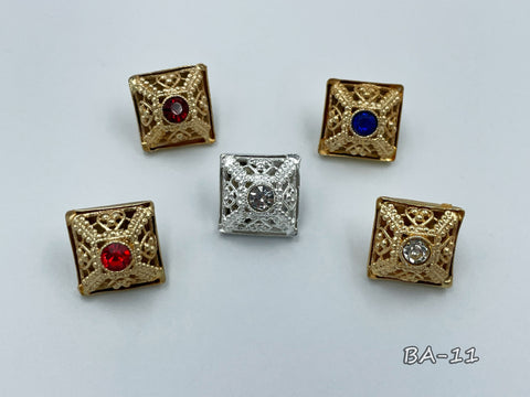 Metallic button for clerical vestments (BA-11)