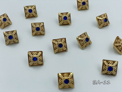 Metallic button for clerical vestments (BA-11)