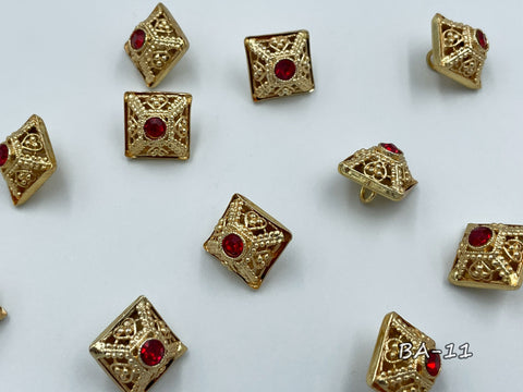 Metallic button for clerical vestments (BA-11)