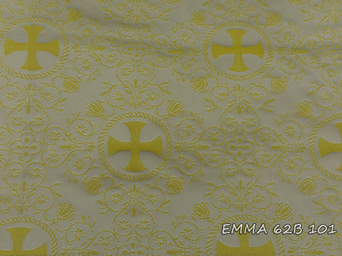 Ecclesiastical light-weight rayon fabric with crosses (EMMA 62B)