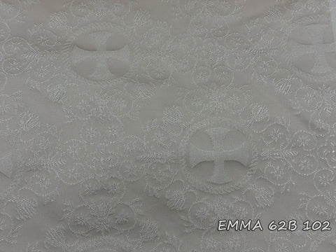 Ecclesiastical light-weight rayon fabric with crosses (EMMA 62B)