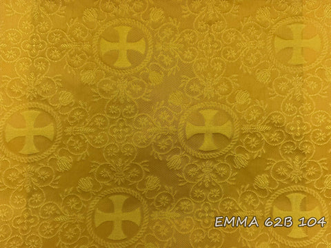 Ecclesiastical light-weight rayon fabric with crosses (EMMA 62B)