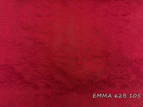 Ecclesiastical light-weight rayon fabric with crosses (EMMA 62B)