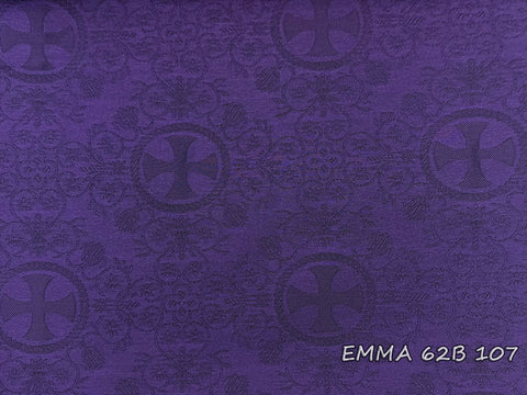 Ecclesiastical light-weight rayon fabric with crosses (EMMA 62B)