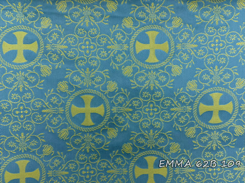 Ecclesiastical light-weight rayon fabric with crosses (EMMA 62B)
