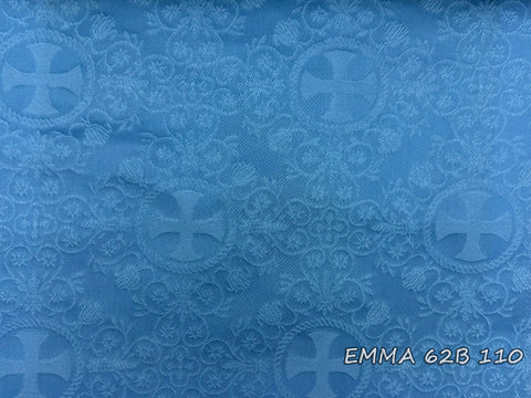 Ecclesiastical light-weight rayon fabric with crosses (EMMA 62B)