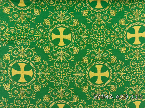 Ecclesiastical light-weight rayon fabric with crosses (EMMA 62B)