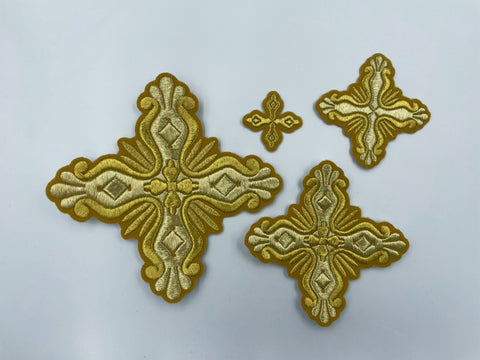 Set of embroidered crosses ‘Alexandria’ in 6 colors