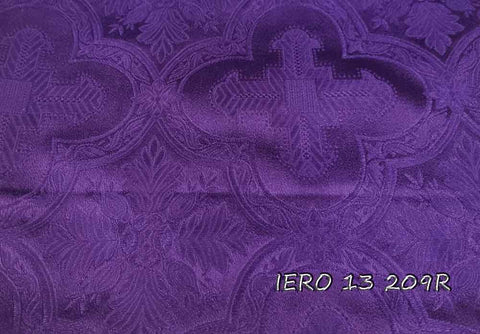 Ecclesiastical light-weight rayon fabric with crosses (IERO 13R)