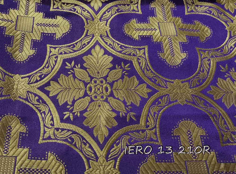 Ecclesiastical light-weight rayon fabric with crosses (IERO 13R)