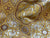 STOCK 4m Clerical brocade Alpha-Omega, Chi-Rho with crosses, metallic brocade jacquard fabric (IERO 109) - white/gold/bordeaux