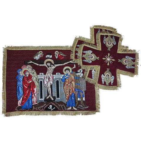 Set of Holy Vessel Covers the Crucifixion of Jesus Christ