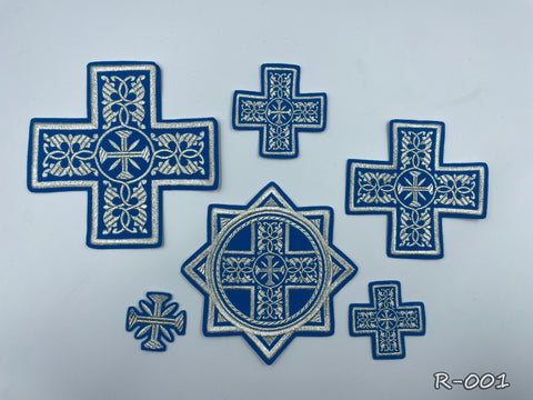 Set of Russian crosses “Folegandros” in 4 colors