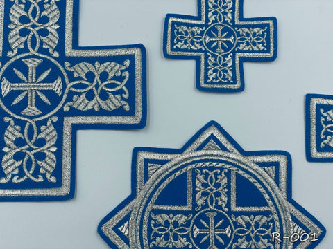 Set of Russian crosses “Folegandros” in 4 colors