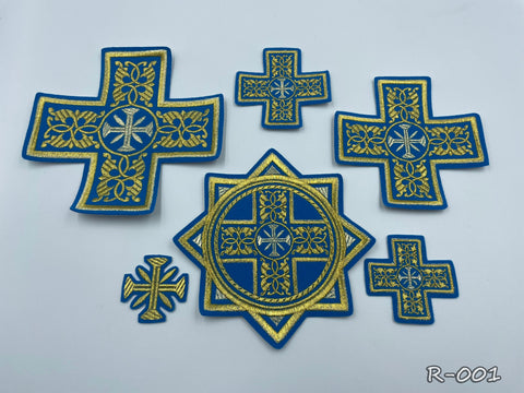 Set of Russian crosses “Folegandros” in 4 colors